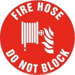 1.Fire hose do not block