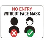 No entry without face mask