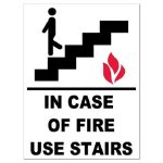 in case of fire use stair