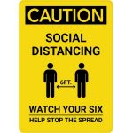 1.Caution social distensing